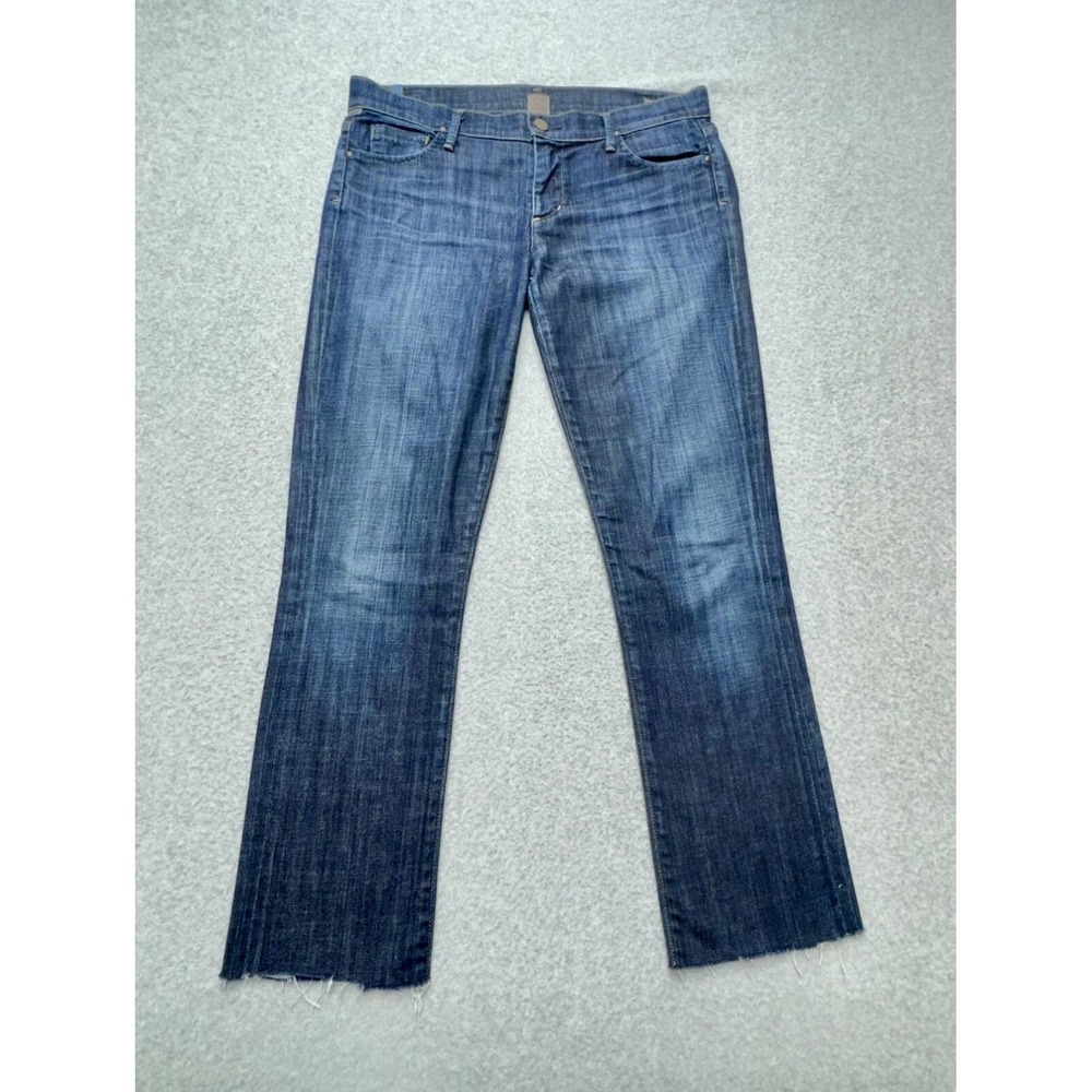 Citizens Of Humanity Ava Jeans Womens 31 Blue Med Wash Low Rise Straight Denim